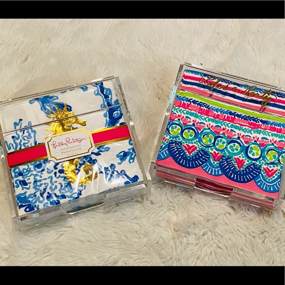 Lilly Pulitzer Other - New 2 pack Lilly Pulitzer Cocktail Paper Napkins